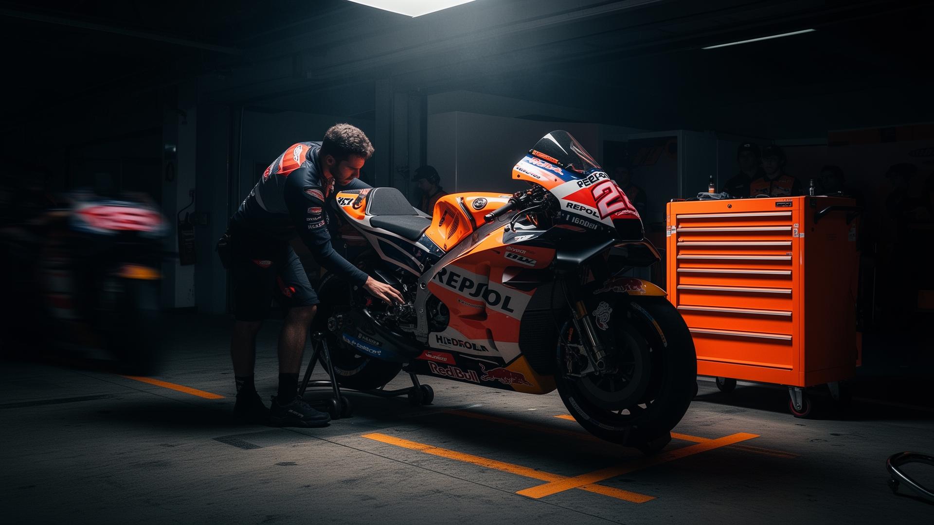 MotoGP mehaanik Beta Tools tööriistadega